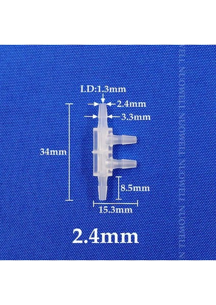2.4mm Yan 4 Yollu Stil 5 Adet 5~.4~ Gıda Sınıfı Pp 4 Yollu 5 Yollu Hortum Ayırıcı Konnektör Akvaryum Balık Tankı Su Hava Hortumu Distribütörleri (Yurt Dışından)