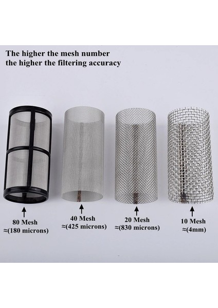 1ı2 Inç 40 Mesh Stili 1 Bilgisayar Inç Bahçe Sulama Filtresi Gölet Sulama Filtresi Akvaryum Balıkları Tankı Su Pompası Süzgeç 10 ~ 80 Mesh Filtre Ekranı (Yurt Dışından)