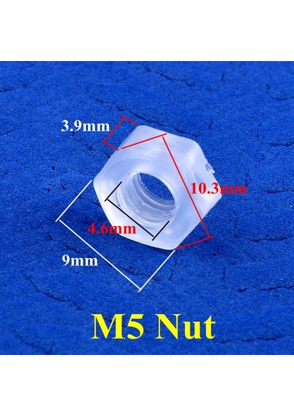 M5 Somun Stili 20 Parça 5~ Gıda Sınıfı Pp M5~ G"~g1" Altıgen Somun Dişli Akvaryum Balık Tankı Hava Pompası Hortum Konnektörleri Sulama Su Borusu Bağlantısı (Yurt Dışından)