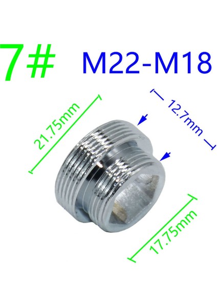 No 9 Tarzı Gümüş Iplik Konnektör Pirinç Musluk Dönüşüm Onarım Musluk Adaptörü Için 1 Adet (Yurt Dışından)