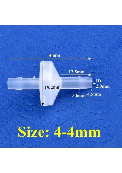 4-4 mm Tarzı 50 Parça 5~~12MM M Basınçsız Çek Valf Damla Sulama Hortumu Ortak Geri Dönüşsüz Vana Akvaryum Tankı Borusu Tek Yönlü Vana (Yurt Dışından)