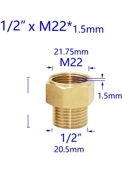 M18 x M14 x 1.5 mm Stili Fıskiyeli Su Arıtma Musluğu Bakır Bağlantı Parçaları Diş Aralığı Için Pirinç Dişli Konnektör Erkek Dişi (Yurt Dışından) fırsatları