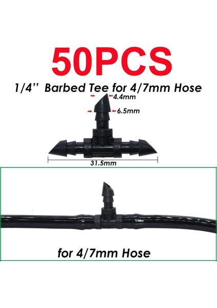 KSL01-KIT019-50PCS Tarzı Kesla Sulama Yağmurlama Inç Çift Dikenli Tee Tek Dirsek Su Borusu Konnektörü Hortum Bahçe Nozzl Için Uydurma Onarım (Yurt Dışından)
