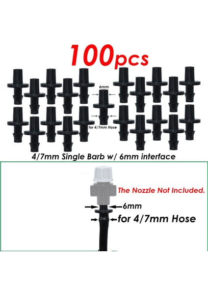 H-6MM-100PCS Tarzı Pcs Dayanıklı '' C-Tipi Kanca Hortum Saksı Damla Sulama Uydurma Sera Için Sabit Kök Destek Tutucu Bahisler (Yurt Dışından)