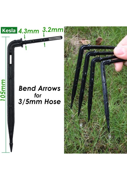 KSL01-196-50PCS Tarzı Kesla Viraj Ok Damlatıcı Mikro Damla Sulama Kiti Hortum Bahçe Sulama Için Vericiler Tasarruf Mikro Damlatıcı Sera (Yurt Dışından) fiyatları