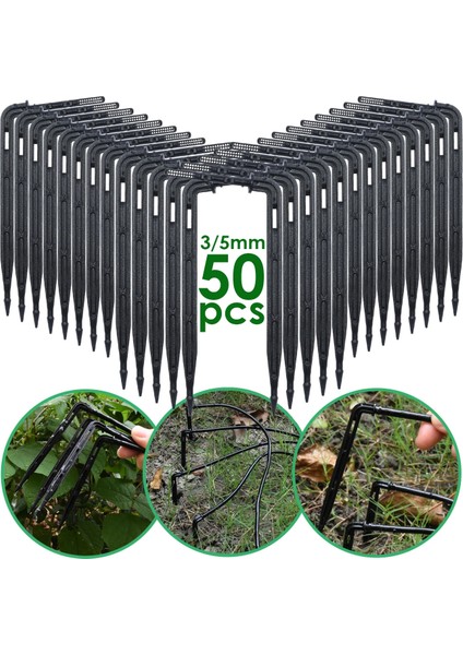 KSL01-196-50PCS Tarzı Kesla Viraj Ok Damlatıcı Mikro Damla Sulama Kiti Hortum Bahçe Sulama Için Vericiler Tasarruf Mikro Damlatıcı Sera (Yurt Dışından) modelleri