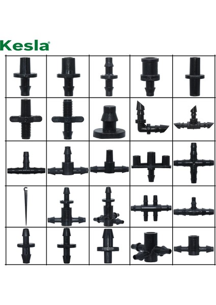 KSL01-267-50PCS Tarzı Kesla Bahçe Su Konnektörü Damla Sulama Için '' & '' Hortum Hortum Aksesuarları Ortak Dikenli Tees Çapraz Müh Fiş Adaptörleri (Yurt Dışından) fiyatları