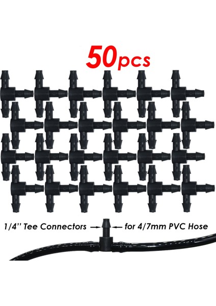 KSL01-267-50PCS Tarzı Kesla Bahçe Su Konnektörü Damla Sulama Için '' & '' Hortum Hortum Aksesuarları Ortak Dikenli Tees Çapraz Müh Fiş Adaptörleri (Yurt Dışından) indirimleri