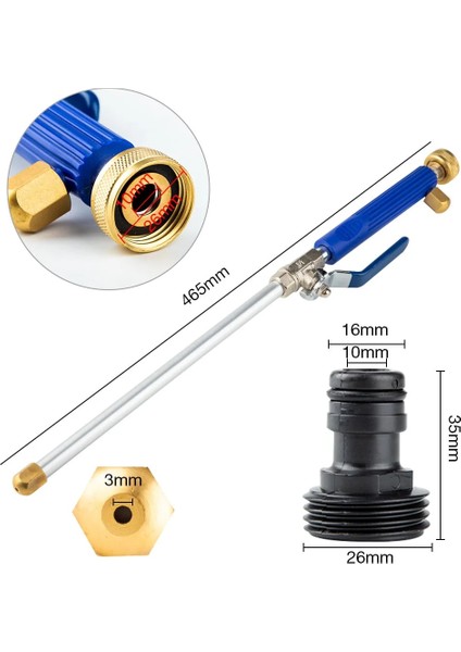 Turuncu x Tüp Stili Yüksek Basınçlı Su Tabancası Metal Su Tabancası Yüksek Basınçlı Güç Araba Yıkama Makinesi Sprey Araba Yıkama Aletleri Bahçe Su Jeti Basınçlı Yıkama Makinesi (Yurt Dışından)