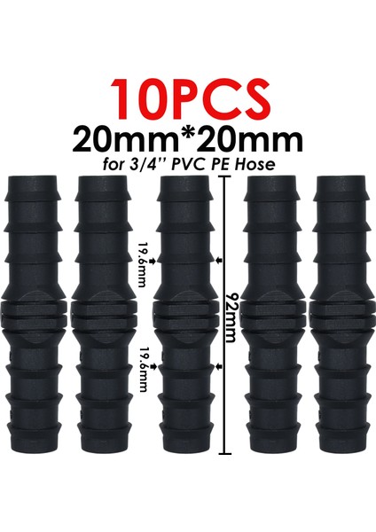 KSL01-212-4PCS Stili Kesla '' '' '' 1'' Bahçe Suyu Dikenli Kaplin Konnektör DN16 DN20 DN25 Düz Adaptör Mikro Damla Sulama Bağlantı Parçası (Yurt Dışından) indirimleri