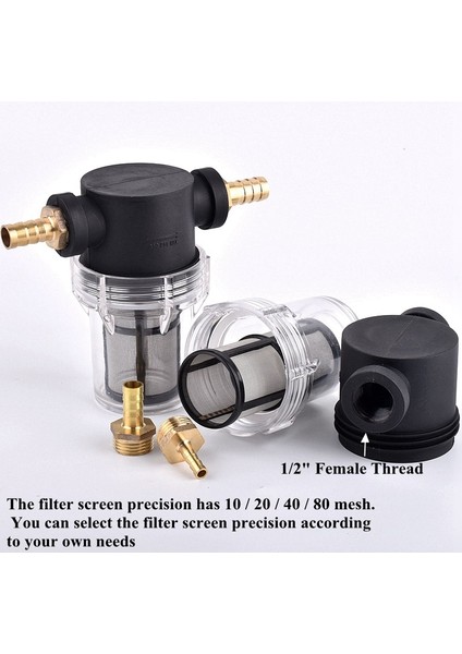 1ı2 Inç-8mm Stili 1 Bilgisayar "bahçe Sulama Hortumu Filtre Tarımsal Sulama Filtresi Akvaryum Balıkları Tankı Pagoda Bakır Ortak Su Pompası Süzgeç Mesh (Yurt Dışından) fırsatları