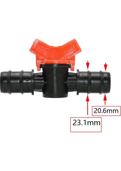 25MM x 25MM Stili Damla Sulama Hortumu Bahçe Musluğu Sulama Vanası Su Hortumu Pe Tüp Kullanın (Yurt Dışından)