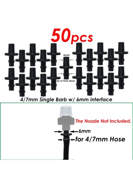 H-6MM-50PCS Tarzı Pcs Dayanıklı '' C-Tipi Kanca Hortum Saksı Damla Sulama Uydurma Sera Için Sabit Kök Destek Tutucu Bahisler (Yurt Dışından)