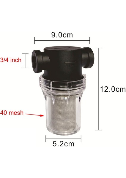 40 Örgü 0.75 Inç Stili Bahçe Sulama Filtresi '' '' 1 '' Plastik Sulama Sistemi Kirlilik Ön Filtresi Su Ürünleri Ev Su Borusu Filtresi (Yurt Dışından)