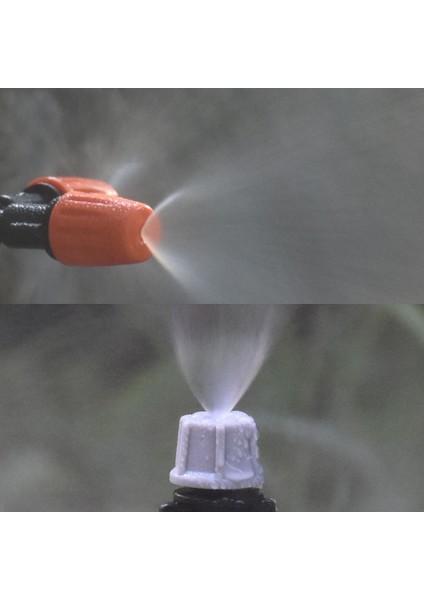 10 Adet Tarzı Inç Nozul Damlatıcı Sulama Püskürtücü Misting Atomize Sprinkler Hortum Tee Dikenli Konnektörlü Bahçe Sulama Sistemi (Yurt Dışından)