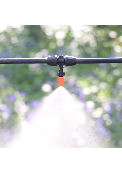 W Stili Bahçe Damla Sulama Kiti Mikro Mist Sprey Soğutma Sistemi Hortumu Tee Konnektörlü Otomatik Sulama Yağmurlama Damlatıcı (Yurt Dışından) fırsatları