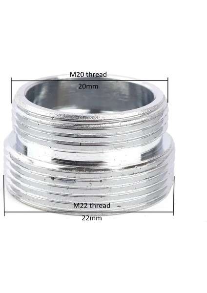 Erkek M20 Stili M22-M20 Paslanmaz Çelik M22 - M20 Iplik Bağlantısı Musluk Bağlantıları Su Musluğu Adaptörü Su Arıtma Aksesuarı Bahçe Sulama Armatürleri (Yurt Dışından)