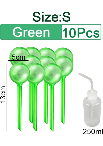 10 Adet Yeşil S Tarzı Adet Otomatik Bitki Sulama Ampul Kendinden Sulama Cihazı Houseplant Bitki Pot Ampul Küre Bitki Için Bahçe Sulama Sistemi (Yurt Dışından)