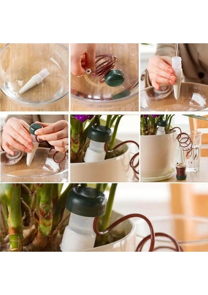8 Adet Kapalı Otomatik Damla Sulama Sulama Sistemi Çiçek Bitki Sulama Araçları Saksı Mikro Damla Kafa (Yurt Dışından) fiyatları