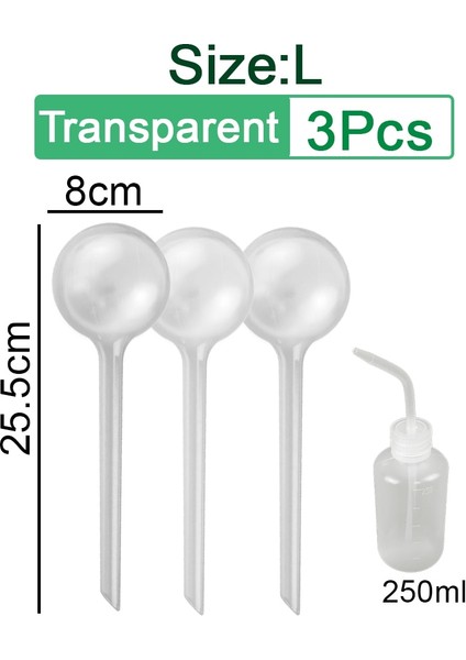 3 Adet Şeffaf L Tarzı Adet Otomatik Bitki Sulama Ampul Kendinden Sulama Cihazı Houseplant Bitki Pot Ampul Küre Bitki Için Bahçe Sulama Sistemi (Yurt Dışından)