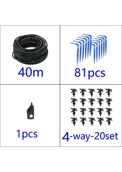 4 Yönlü-B Tarzı Ok Damlalıklı Damla Ok Sistemi 2l 4l 8l Pot Bahçe Sera 20SET Için Verici Sulama Sulama Sistemi (Yurt Dışından)