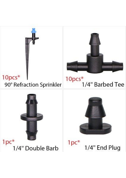 G Tarzı Bahçe Damla Sulama Kiti Mikro Mist Sprey Soğutma Sistemi Hortumu Tee Konnektörlü Otomatik Sulama Yağmurlama Damlatıcı (Yurt Dışından)