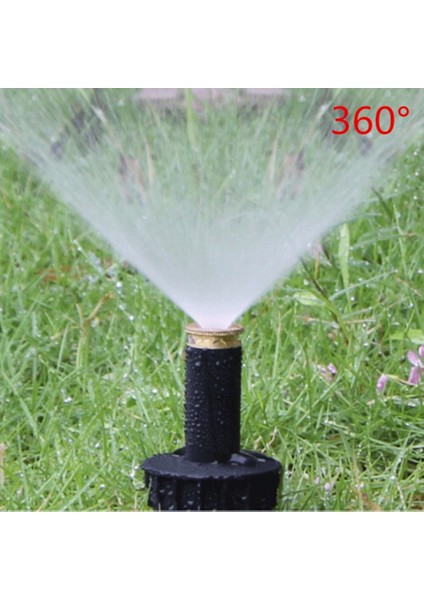 360 Derece Stili Derece Pop Up Sprinkler Plastik Çim Sulama Yağmurlama Başlığı Ayarlanabilir Bahçe Püskürtme Memesi "dişi Dişli 1 Adet (Yurt Dışından)
