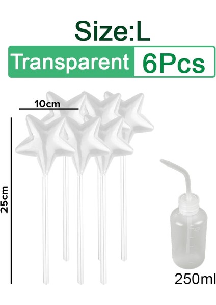6 Adet L Yıldız Stili Pcs Otomatik Bitki Sulama Ampulleri Kendinden Sulama Topları Ev Bahçe Su Kovası Houseplant Cihazı Damla Sulama Sistemi (Yurt Dışından)