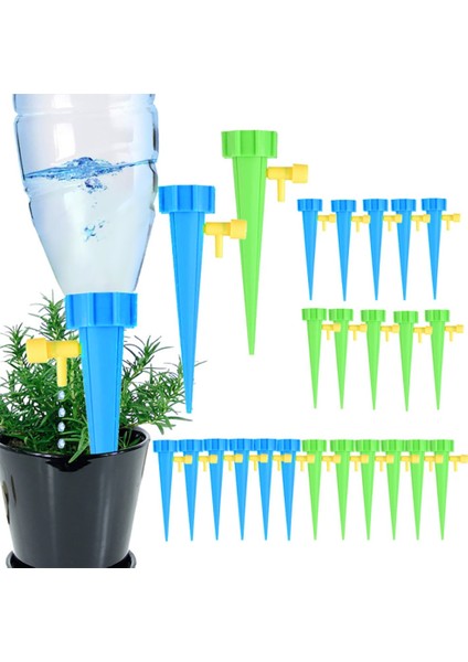 6 Adet Mavi Stil Otomatik Damla Sulama Aracı Sivri Otomatik Çiçek Bitki Bahçe Sulama Sistemi Kiti Ayarlanabilir Su Kendinden Sulama Cihazı (Yurt Dışından) fırsatları