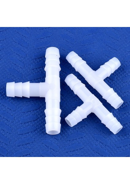 10-8mm Redüktör Tee Stili 5 Parça 5 ~~ 13MM Beyaz Pe Tee Konnektör Akvaryum Tankı Adaptörü Hava Pompası Hortumu Pagoda Eklemleri Bahçe Sulama Su Borusu Konnektörleri (Yurt Dışından) indirimleri