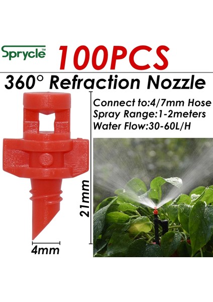 SPL11-059-360-100X Stili Sprycle L 4l 8l Basınç Dengeleyici Yayıcı Damlatıcı Kendi Kendini Temizleyen Damla Sulama Suyu Regülatörü E Hortum Delgeç (Yurt Dışından)