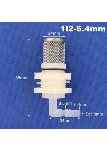 1l2-6.4mm Stili 1 Adet Paslanmaz Çelik Akvaryum Balık Tankı Dirsek Eklemleri Su Deposu Drenaj Konnektörleri Bahçe Sulama Hortumu Ortak (Yurt Dışından)