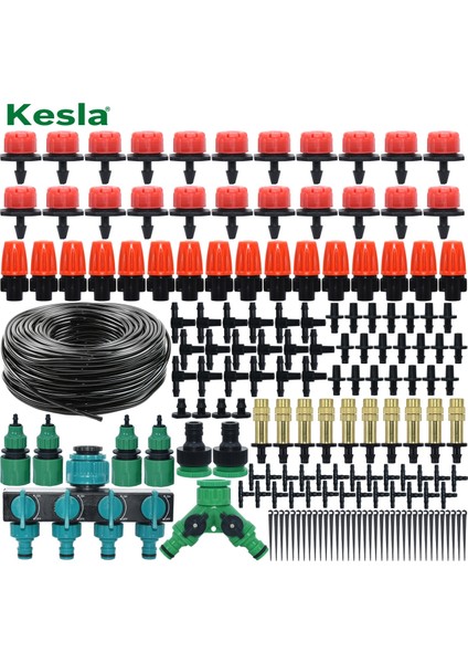 KSL01-007-15M Stili Kesla mm Hortum Mikro Damla Sulama Sulama Kitleri Sistem Otomatik Ayarlanabilir Atomize '' Damlatıcı Bahçe Serası (Yurt Dışından)