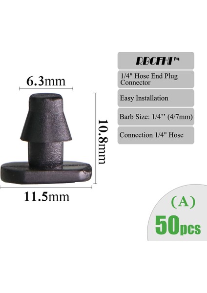 E X50PCS Stili Rbcfhı Bahçe Sulama Konnektörleri Dikenli Tek Çift Tee Dirsek Damla Ok Çapraz Kaplin Sulama Hortum Uydurma (Yurt Dışından) fırsatları