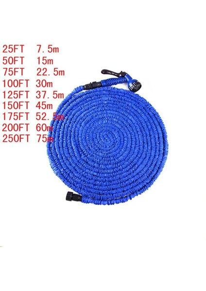 Mavi Stil 75FT 25FT-200FT Bahçe Hortumu Genişletilebilir Sihirli Esnek Su Hortumu Ab Hortumu Plastik Hortumlar Boru Püskürtme Tabancalı Araba Yıkama Spreyi Için (Yurt Dışından)