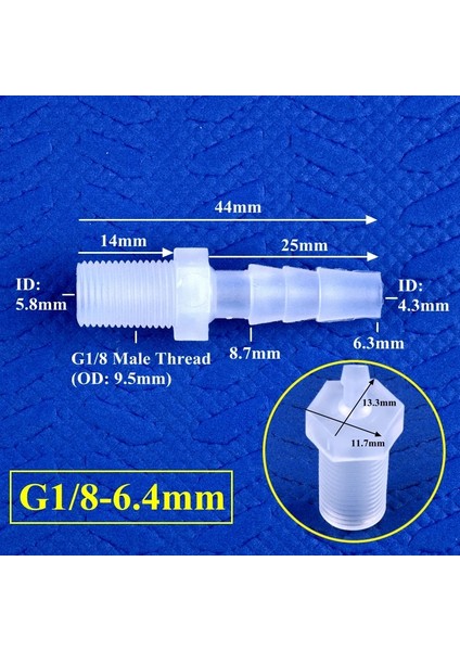 G1I8-6.4MM Stili 20 Parça 5~ 2.8~12MM Pp Pagoda Doğrudan Konnektöre Ghread Akvaryum Tankı Hava Pompası Adaptörü Sulama Sistemi Boru Hortum Bağlantısı (Yurt Dışından)