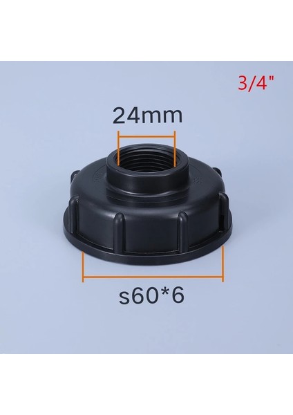 25MM Stil Için S60*6 Dişten Erkek Ince Dişe Ibc Su Deposu Konektörü Boru Arayüzü Ibc Tankı Bağlantı Aksesuarları (Yurt Dışından)