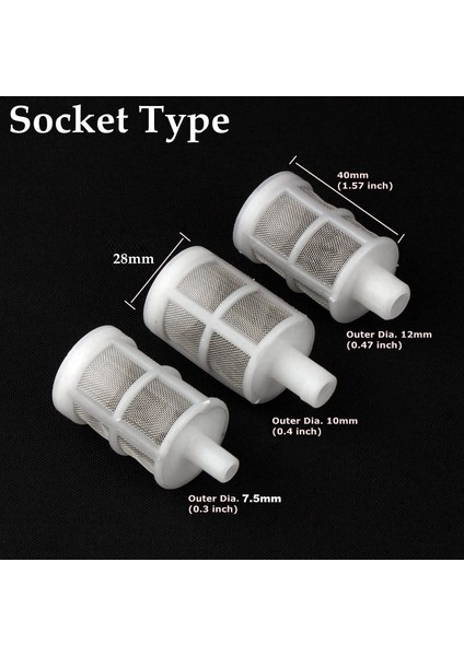 12 mm Tarzı 1 Bilgisayar ~ 4 Inç Paslanmaz Çelik Net Filtre Bahçe Sulama Sulama Akvaryum Balık Tankı Filtresi Su Pompası Hortumu Korumak Örgü Süzgeç (Yurt Dışından)