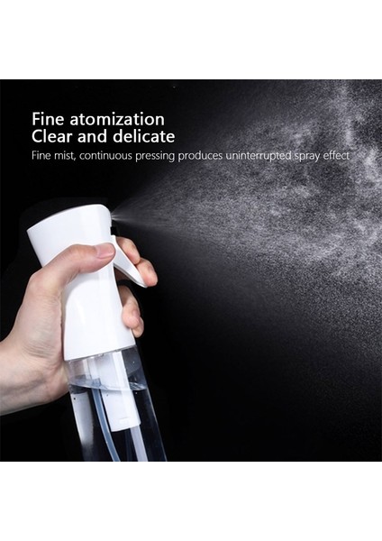 SIYAH-300ML Tarzı ✅boş Sprey Şişesi Mist Ultra Ince Sürekli Sprey Su Şişesi Saç Şekillendirme Tesisleri Için Temizleme Misting Ev Aksesuarları Için (Yurt Dışından)