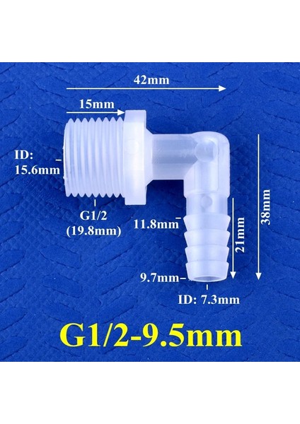G1I2-9,5 mm Stili 20 Parça 5~ G Erkek Diş 6.4~ Pp Pagoda Dirsek Konnektörüne Akvaryum Tankı Hava Pompası Adaptörü Sulama Suyu Hortumu Bağlantısı (Yurt Dışından)