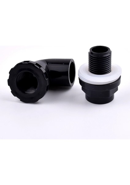 50 mm Rondela Stili 2 Adet 2~ Siyah Kimlik 20~50MM Pvc Boru Akvaryum Balık Tankı Drenaj Bağlantıları Ev Dıy Boru Ek Parçaları 90 ° Dirsek Su Drenaj Konnektörü (Yurt Dışından) fırsatları
