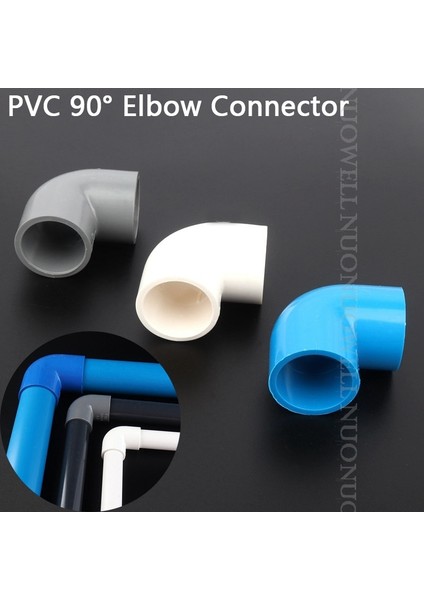 Gri Tarzı 63 mm Vc Boru Konnektörleri I.d 20~ Pvc Dirsek Konnektör Su Borusu Ekleri Sulama Boru Ek Parçaları Soket Konnektör Adaptörü (Yurt Dışından)