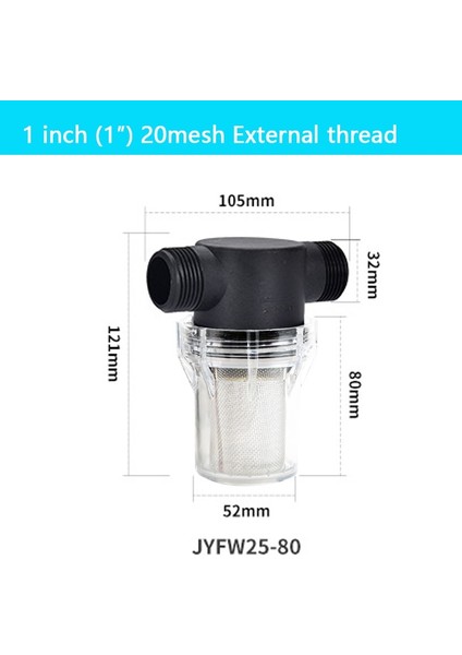1 Inç 20 Gözlü Ext Stili Bahçe Sulama Filtresi '' '' 1 '' Plastik Sulama Sistemi Kirlilik Ön Filtresi Su Ürünleri Ev Su Borusu Filtresi (Yurt Dışından)
