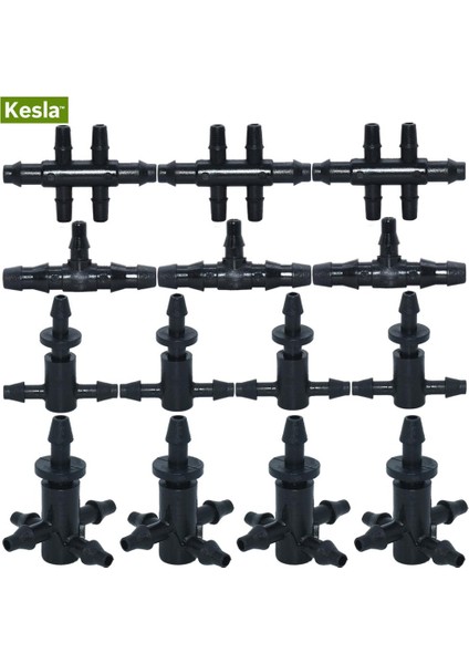 A08KSL01-097-50P Stili Kesla 50X Tee Konnektör Hortum Damlatıcı Tamir Sulama Yağmurlama Için Uydurma '' Dikenli Sulama Sistemi Bahçe 2 ve 4 Yollu (Yurt Dışından) fırsatları