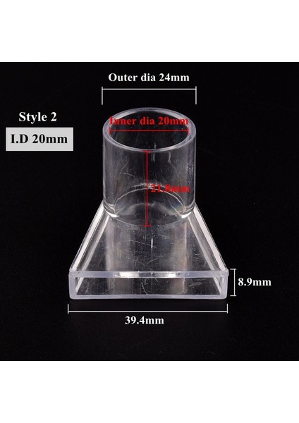 Id 20MM Stil 2 Stil 1 Bilgisayar 1 ~ 5 Adet Id 20 ~ 25MM Şeffaf Akrilik Akvaryum Balık Tankı Pompası Ördek Gagası Su Çıkış Memesi Ördek Gagalı Dönüş Borusu Bağlantı Parçası (Yurt Dışından)