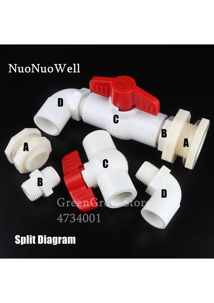 Boyut 32MM Doğrudan Stil Beyaz "~ 1" Pvc Su Deposu Konnektörleri Akvaryum Balıkları Tankı Drenaj Alımı Drenaj Kompozit Ortak Abs Konnektör Dıy Aracı (Yurt Dışından) indirimleri