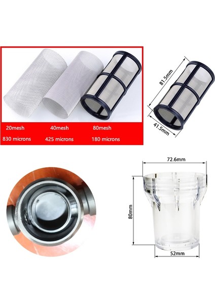 2 Adet 40 Örgü Stili Bahçe Sulama Filtresi '' '' 1 '' Plastik Sulama Sistemi Kirlilik Ön Filtresi Su Ürünleri Ev Su Borusu Filtresi (Yurt Dışından) fiyatları