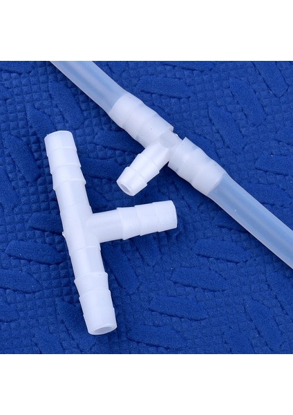 8mm Tarzı 50 Parça 5 ~~ 13MM Beyaz Pe Tee Konnektör Akvaryum Tankı Adaptörü Hava Pompası Hortumu Pagoda Eklemleri Bahçe Sulama Su Borusu Konnektörleri (Yurt Dışından) fırsatları