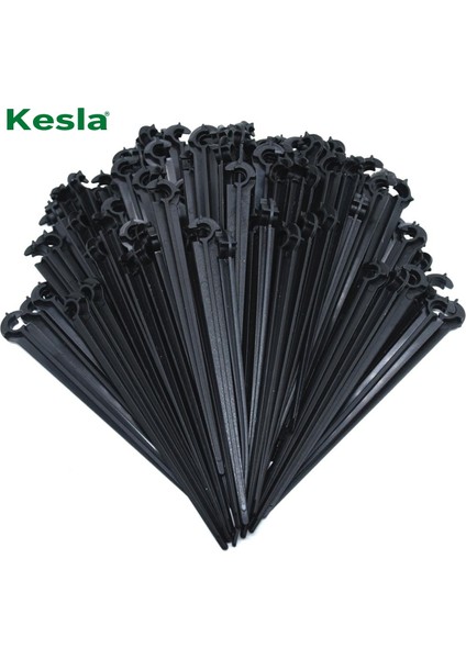 L-50PCS Tarzı Pcs Dayanıklı '' C-Tipi Kanca Hortum Saksı Damla Sulama Uydurma Sera Için Sabit Kök Destek Tutucu Bahisler (Yurt Dışından)