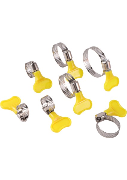 13-19 mm Tarzı 2 Adet Ayarlanabilir Paslanmaz Çelik Plastik Kelebek Kolu 8 ~ 38MM Çaplı Boru Sonsuz Tahrik Kelepçesi Hortum Tüpü Sabitleme Esnek Klip (Yurt Dışından) fiyatları